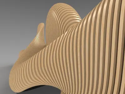 Bionics bench variant 1 3D model