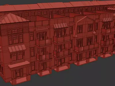 Exterior Townhouse 3D model