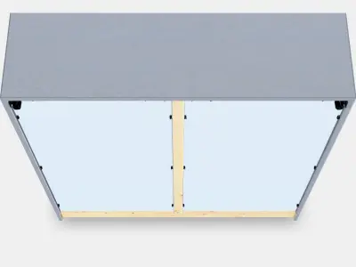 HAVSTA Glass-door cabinet with plinth 1 Low-poly 3D model