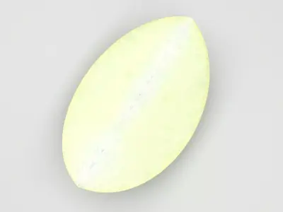 Sliced Green Apple 3D model