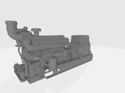 Old diesel generator HO Scale 3D Printable 3D print model