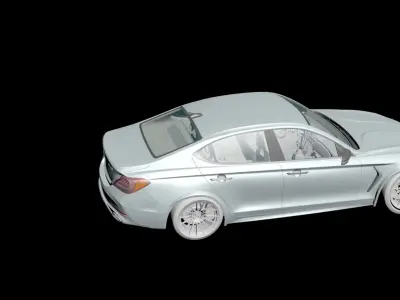 Bentley G70 Low-poly 3D model