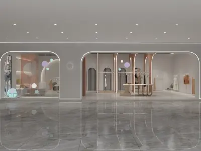 Clothing Shop 3 3D model