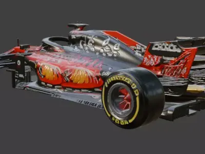 Formula 1 Racing Car 3D model