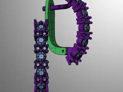 Earrings 28 3D print model