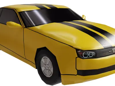 Lowpoly Car 3D model purchase