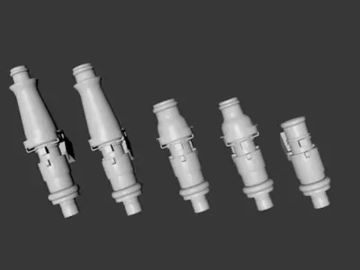 Car Injectors Low-poly 3D model