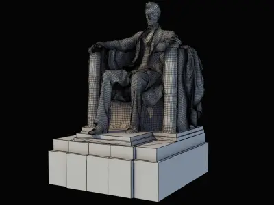 Lincoln Memorial Statue 3D model