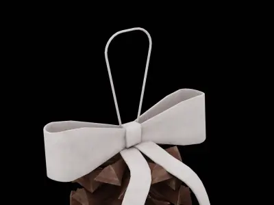 Christmas Pine Cone Low-poly 3D model purchase