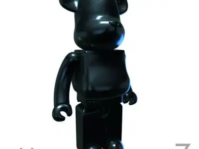 BlueTitanium Bear Brick 3D model