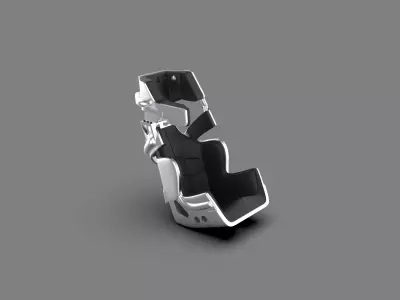 Butler Built Pro Lite Advantage Slide Job Racing Seat 3D print model