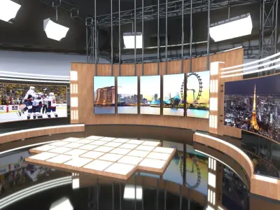 Virtual Studio Light 3D model