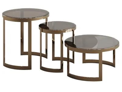 ENDI ANYA GLASS 2021 COFFEE TABLE 3D model