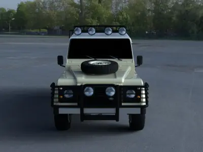Land Rover Defender 110 Station Wagon exterior 3D model