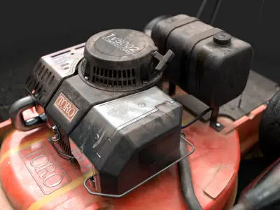 Sport Lawn Mower Low-poly 3D model