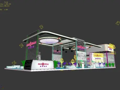 Exhibition - Area - 21X9-3DMAX2009-02 3D model