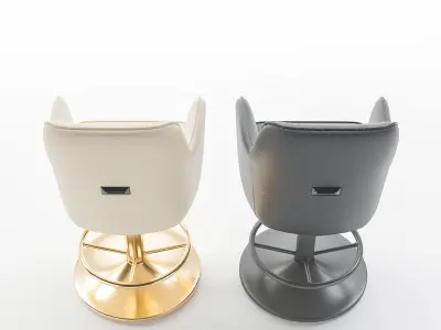 casino chairs or hair salon chair Low-poly 3D model