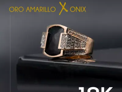 Onyx Man Ring 3D print model