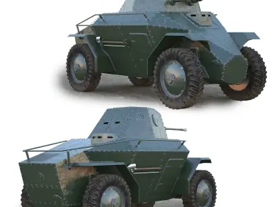 39M Csaba Armored Car 3D model