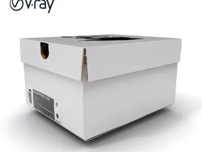 Shoe Box D Model Pack with Realistic Textures Low-poly 3D model
