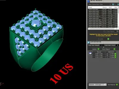 Luxury Men Rings Designs 5MR011 3D print model