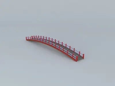 Pingtung City Bay Bridge after car Free 3D model