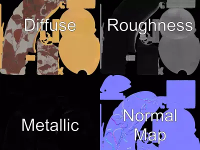 Elegant Gold Trophy model pack Low-poly 3D model