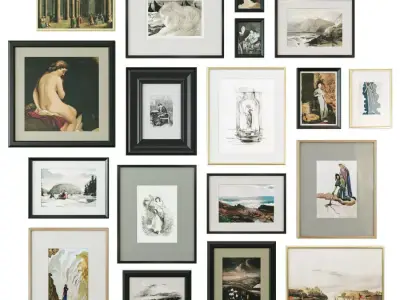 Gallery Wall 145 3D model