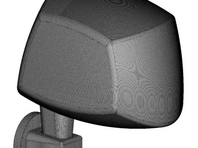 Plastic Truck Mirror Cover Toy 3D model