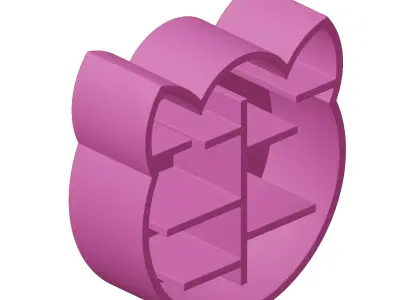 Plastic Kids Organizer Stand Toy 3D model