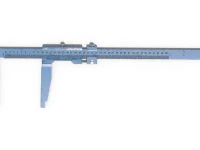 working Caliper PBR Low-poly 3D model