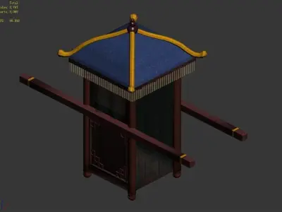 Game Official - Transportation - Wooden Car 01 3D model