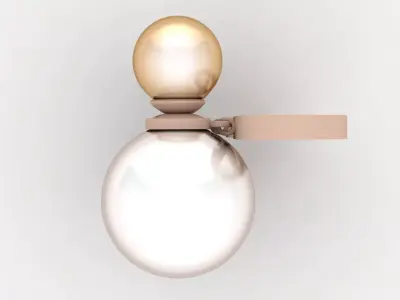 Dior earring 008 3D print model