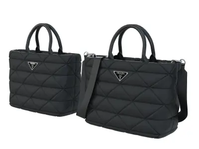 Prada Small Re-Nylon Padded Tote Bag Low-poly 3D model