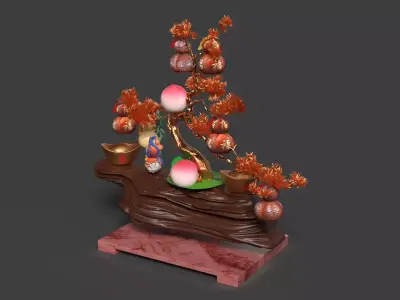 Chinese gourd tree   3D model