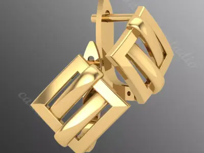 Earrings od74 3D print model