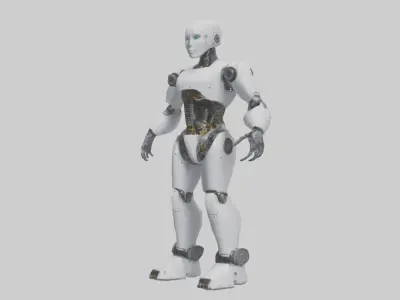 Robot version of an engineer model 3D model