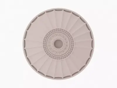 Classic Ceiling Medallion 01 3D model