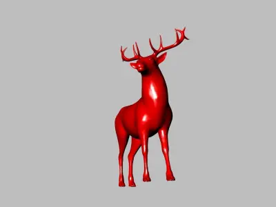 2 models reindeers stl verified 3D print model