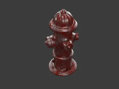 hydrant  Low-poly 3D model