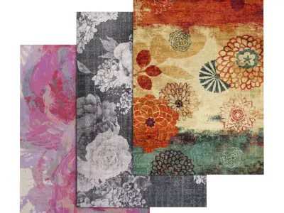 Rug Set 987 3D model