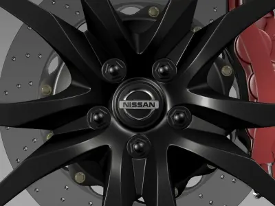 Nissan GTR wheel 2015 3D model