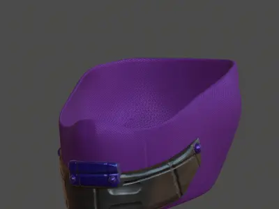 Gas mask helmet 3d model scifi Low-poly  Low-poly 3D model 103
