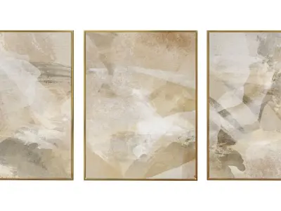 6 Abstract Frames  Set 002 3D model