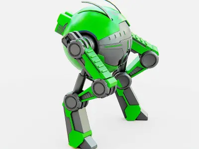 DROID G-250  Rigged for Unreal Engine - Unity - MIXAMO  3D model
