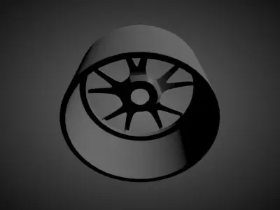 FORGESTAR CF5V scalable and printable rims 3D print model