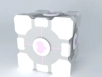 Companion Cube Free 3D model