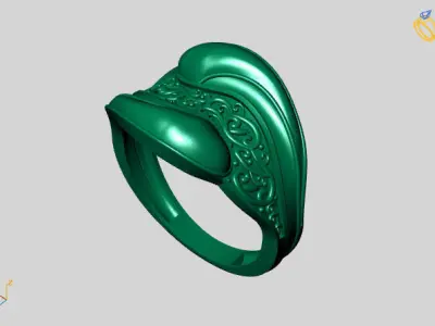 Women Plain Ring STL Models Womens Ring 3dmodels 3D print model 3D print model 17