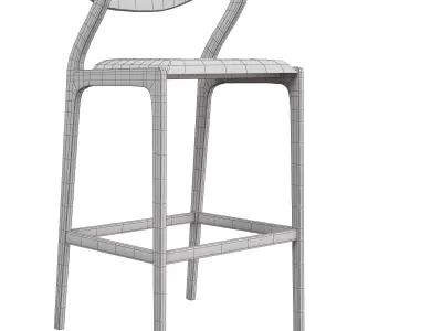 Duda Barstool 3D model Low-poly 3D model