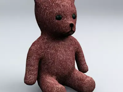 Teddy Bear Low Poly 3D model